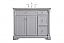 42 inch Single Bathroom Vanity in Grey with Two Finish Options