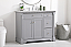 42 inch Single Bathroom Vanity in Grey with Two Finish Options