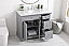 42 inch Single Bathroom Vanity in Grey with Two Finish Options