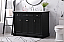  48 inch Single Bathroom Vanity set in Black