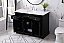  48 inch Single Bathroom Vanity set in Black