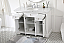 48 inch Single Bathroom Vanity in White with Two Finish Options