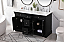 60 inch Double Bathroom Vanity set in Black