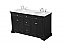 60 inch Double Bathroom Vanity set in Black