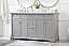 60 inch Double Bathroom Vanity in Grey with Two Finish Options