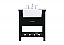 30 inch Single Bathroom Vanity in Black with Backsplash Option