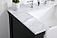 30 inch Single Bathroom Vanity in Black with Backsplash Option