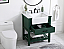 30 inch Single Bathroom Vanity in Green with Backsplash Option