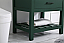 30 inch Single Bathroom Vanity in Green with Backsplash Option