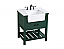 30 inch Single Bathroom Vanity in Green with Backsplash Option