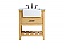 30 inch Single Bathroom Vanity in Natural Wood with Backsplash Option