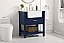 30 inch Single Bathroom Vanity in Blue with Three Finish Options and Backsplash Option