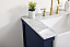 30 inch Single Bathroom Vanity in Blue with Three Finish Options and Backsplash Option