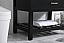  36 inch Single Bathroom Vanity in Black with Backsplash Option