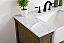 36 inch Single Bathroom Vanity in Driftwood with Backsplash Option