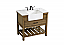 36 inch Single Bathroom Vanity in Driftwood with Backsplash Option