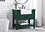  36 inch Single Bathroom Vanity in Green with Backsplash Option