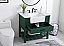  36 inch Single Bathroom Vanity in Green with Backsplash Option