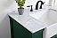  36 inch Single Bathroom Vanity in Green with Backsplash Option