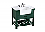  36 inch Single Bathroom Vanity in Green with Backsplash Option