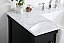  42 inch Single Bathroom Vanity in Black with Backsplash Option