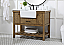 42 inch Single Bathroom Vanity in Driftwood wtih Backsplash Option