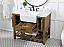 42 inch Single Bathroom Vanity in Driftwood wtih Backsplash Option