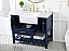 42 inch Single Bathroom Vanity in Blue with Three Finish Options with Backsplash Option