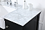 48 inch Single Bathroom Vanity in Black with Backsplash Option