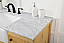 48 inch Single Bathroom Vanity in Natural Wood with Backsplash Option