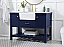 48 inch Single Bathroom Vanity in Blue with Three Finish Options and Backsplash Option