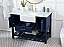 48 inch Single Bathroom Vanity in Blue with Three Finish Options and Backsplash Option