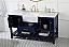  60 inch Single Bathroom Vanity in Blue with Three Finish Options