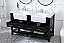 60 inch Double Bathroom Vanity in Black