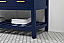 60 inch Double Bathroom Vanity in Blue with Three Finish Options