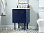  24 inch Single Bathroom Vanity in Blue with Two Finish Options and Backsplash Option