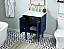  24 inch Single Bathroom Vanity in Blue with Two Finish Options and Backsplash Option