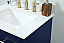  24 inch Single Bathroom Vanity in Blue with Two Finish Options and Backsplash Option