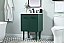 24 inch Single Bathroom Vanity in Green with Backsplash Option