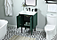 24 inch Single Bathroom Vanity in Green with Backsplash Option