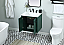 24 inch Single Bathroom Vanity in Green with Backsplash Option