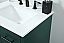 24 inch Single Bathroom Vanity in Green with Backsplash Option