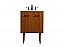 24 inch Single Bathroom Vanity in Teak with Backsplash Option