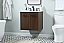 24 inch Single Bathroom Vanity in Walnut with Backsplash Option