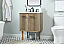 24 inch Single Bathroom Vanity in Natural Oak with Backsplash Option