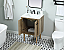 24 inch Single Bathroom Vanity in Natural Oak with Backsplash Option