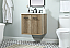 24 inch Single Bathroom Vanity in Natural Oak with Backsplash Option