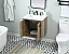 24 inch Single Bathroom Vanity in Natural Oak with Backsplash Option