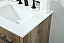 24 inch Single Bathroom Vanity in Natural Oak with Backsplash Option