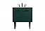  30 inch Single Bathroom Vanity in Green with matching Backsplash Option